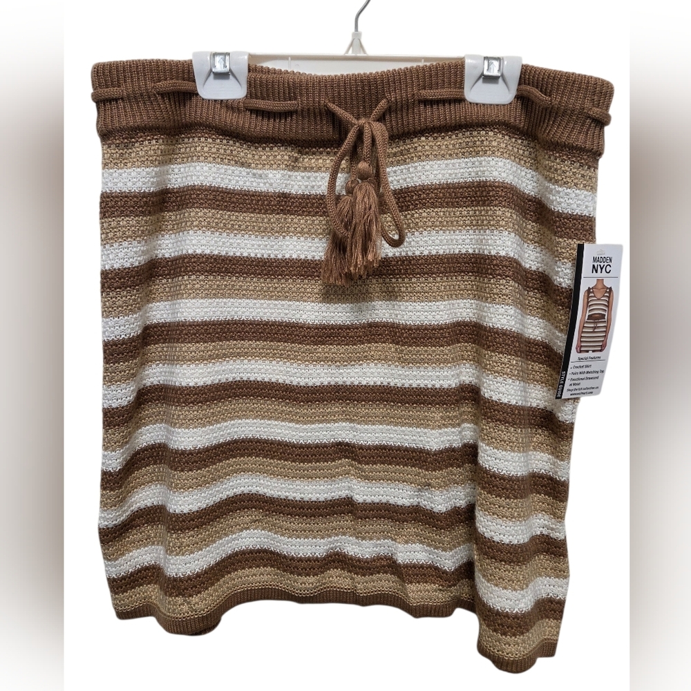 Knit Striped Skirt